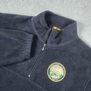 US Coast Guard Base Seattle XL Navy Blue Quarter Zip Fleece by Harriton